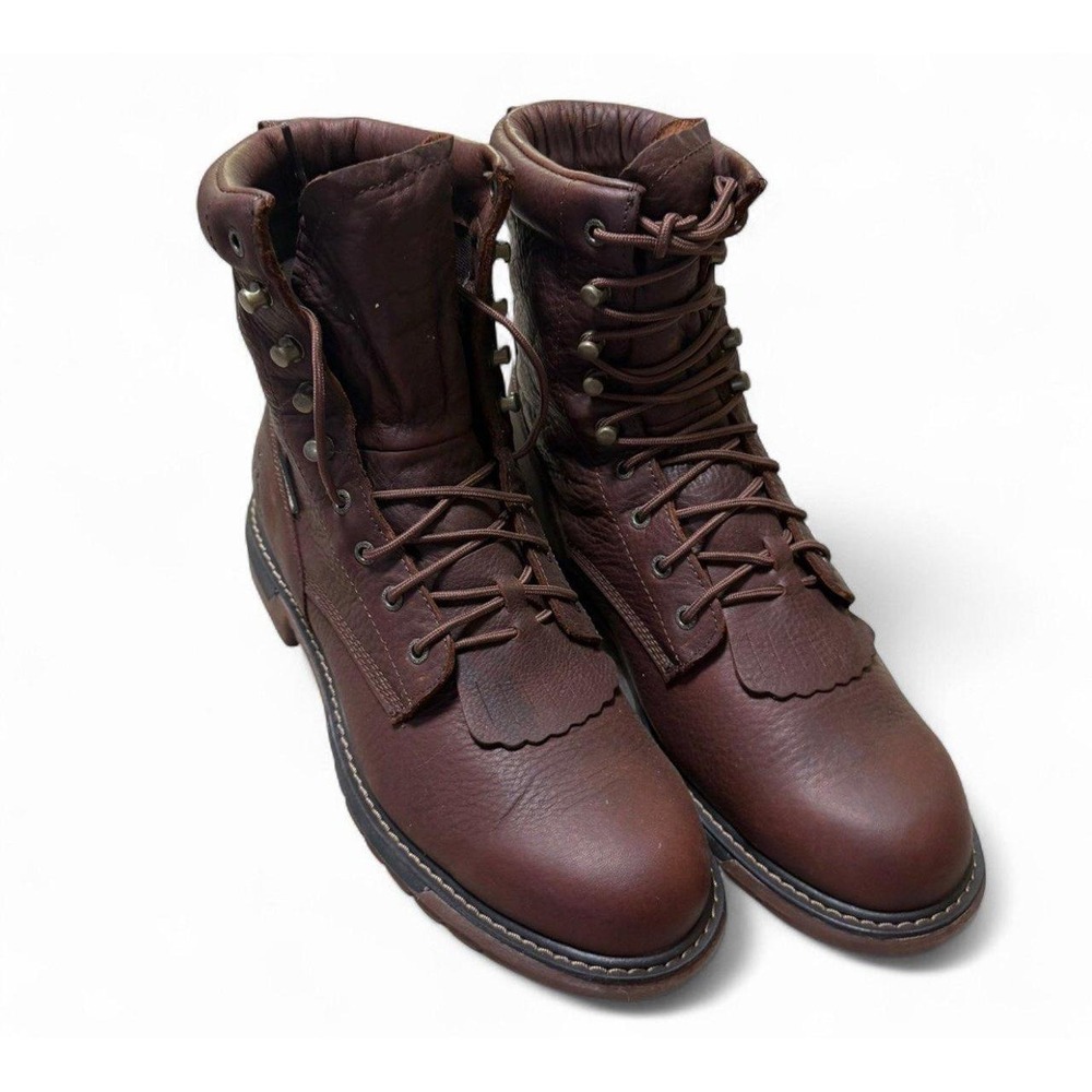 Rocky RKW0345 Men's 11W 9" VP Lacer Brown Leather Work Boots NWOT